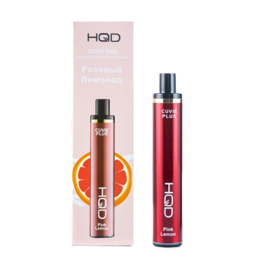 Электронная сигарета HQD Cuvie Plus 1200 (Розовый лимонад)